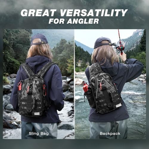 Ghosthorn Fishing Backpack with Rod Holder, Tackle Storage Bag Lightweight - Image 2