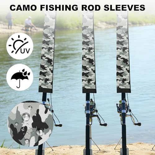 Neoprene Camo Fishing Rod Sleeves,Fishing Pole Sleeves,Fishing Rod Socks - Image 7