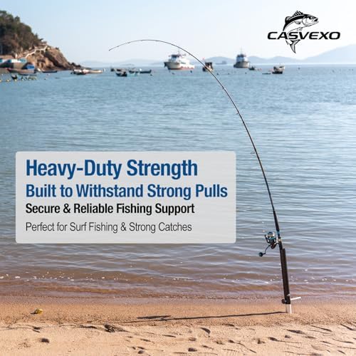 1/2 Pack Aluminum Sand Spikes for Surf Fishing, Beach Fishing Rod Holder, Telescopic and Portable, 2-Stage Adjustable, with Storage Bag - Image 5