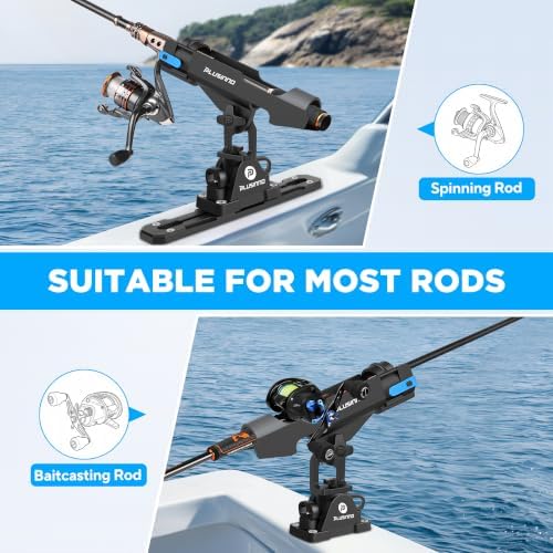 PLUSINNO 2 in 1 Kayak Fishing Rod Holder, Fishing Rod Holders for Boat - Image 4