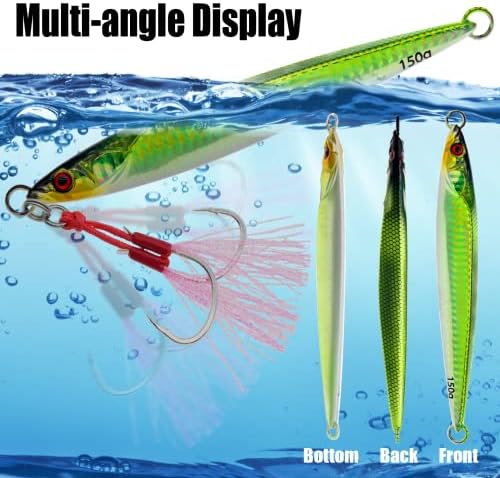 3pcs Saltwater Vertical Fishing Jigs Metal Jigging Spoon - Image 5