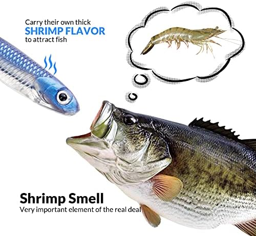 QualyQualy Soft Plastic Swimbait Paddle Tail Shad Lure Soft Bass Shad Bait Minnow Paddle Tail Swim Bait for Bass Trout Walleye Crappie - 2.75in, 3.14in, 3.94in, 5in - Image 5