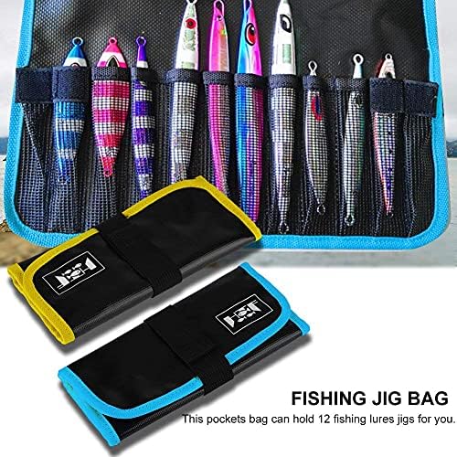 Tbest Fishing Lure Jig Bag Waterproof PVC Pockets Bags Fishing Tackle Gear Tools Accessories Bag 31 x 22cm / 12.2 x 8.6inch - Image 2
