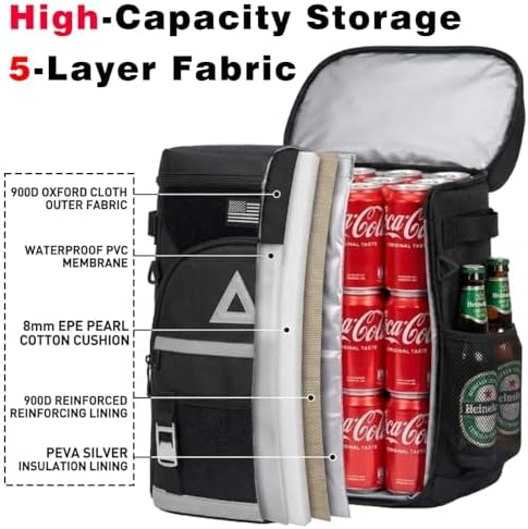 Bacgnyer Backpack Cooler Insulated Leakproof Waterproof 30L Cooler Bag - Image 2