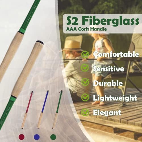 Aventik 9ft/10ft Zeno S2 Fiberglass 6:4 Tenkara Rod Kit for Anglers - Image 6