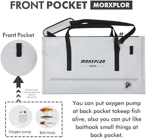 MORXPLOR Fish Bag Heavy Duty Tournament Fishing Weigh in Bag 19x34 inches - Image 4