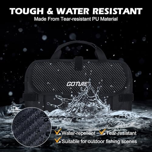 Goture Fishing Jig Bag,20 Mesh Pockets Lure Storage Bag,12.99"x7.09" - Image 4