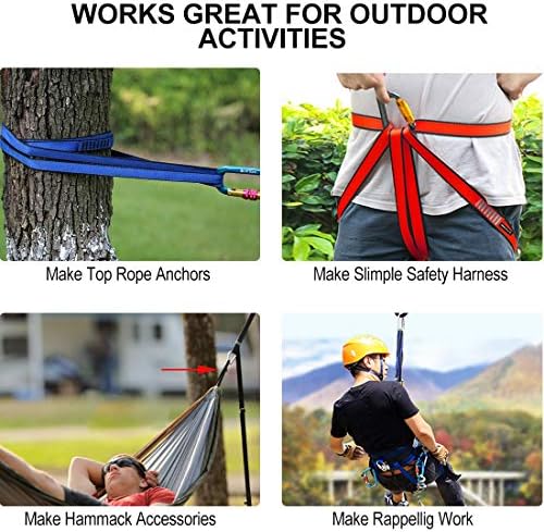 NewDoar 16mm Climbing Sling UIAA CE Certified,23KN EN566 Certified,Climbing Utility Cord Rock Climbing,Creating Anchors System,Rappelling Gear,Perfect for Tree Work - Image 6