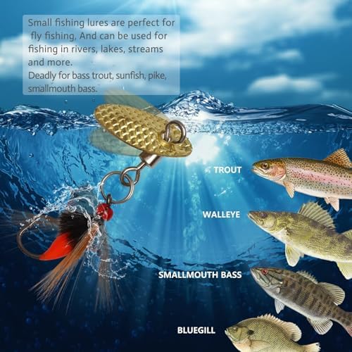 Dovesun Fly Fishing Trout Lures with Fishing Spinner 5PCS/10PCS - Image 2