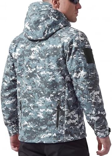 FREE SOLDIER Men's Hooded Waterproof Softshell Jacket - Image 2