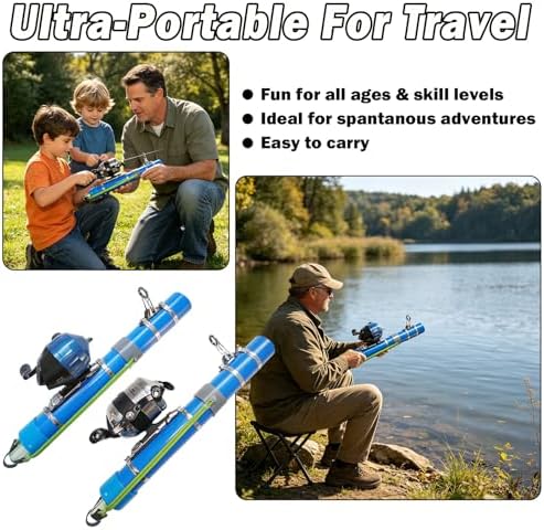 Catapult Fishing Rod, Heavy-Duty Durable Slingshot Fishing Pole for Freshwater & Saltwater, Portable Travel Lure Launcher, Great Outdoor for Anglers, - Image 6