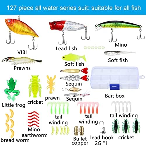 Sosation 134 Pcs Fishing Tool Beginner Starter Kit - Image 2