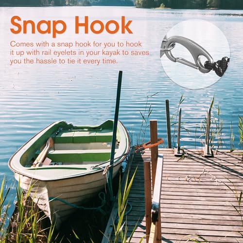 Antidious Kayak Brush Gripper, Kayak Anchor Grip with 16.4ft Paracord and Snap Hook to Anchor Float, Canoe, Boat for Fishing Boating Camping - Image 4