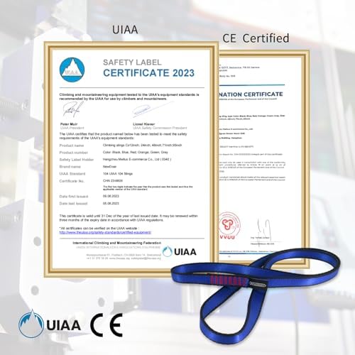 NewDoar 16mm Climbing Sling UIAA CE Certified,23KN EN566 Certified,Climbing Utility Cord Rock Climbing,Creating Anchors System,Rappelling Gear,Perfect for Tree Work - Image 2