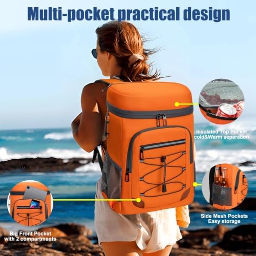 Backpack Cooler Insulated Leakproof, Soft Cooler Backpack for Beach - Image 4