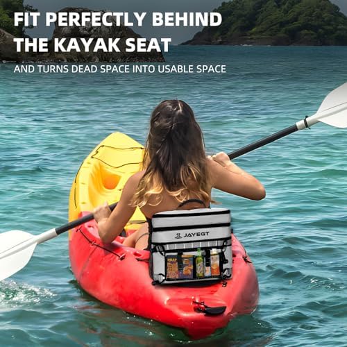 Kayak Cooler Behind Seat - Waterproof Cooler Bag Compatible with Lawn-Chair Seat Kayak，Kayak Accessories Camping Cooler, Portable Ice Chest for Fishing, Beach, Travel,Picnic, Cooler Leak-Proof - Image 3