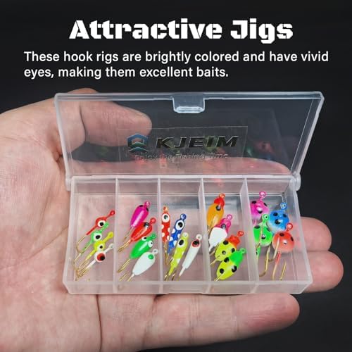 Ice Fishing Jigs Luminous Ice Fishing Lures Glowing Jig Gear Winter Fishing Jigging for Crappie Pike Panfish Walleye Perch Bluegill 6pcs/20pcs - Image 4