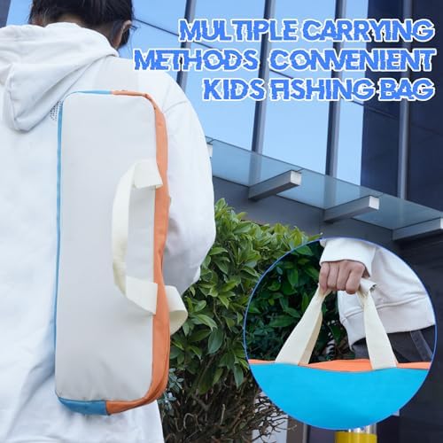 mouhike 17-inch Fishing Tackle Carrier Bag for Telescopic Rod Fishing Gear - Image 5