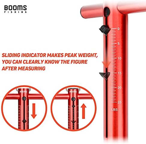 Booms Fishing TS1 Aluminum Tube Fishing Spring & Hook Scale 25LB/11KG - Image 3