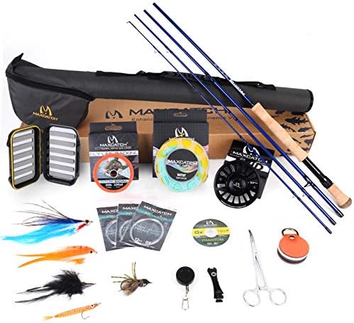 M MAXIMUMCATCH Maxcatch Predator Big Game and Saltwater Fly Fishing Rod: 7'11''/9'/9'2''/10', 4-Piece, 8/9/10/11/12 Weight by Maxcatch
