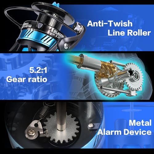 Sougayilang Surf Fishing Rod and Reel Combo, 4 Piece MH/H Saltwater Fishing Combo with 5000 Size Spinning Reel(12'/15') - Image 4