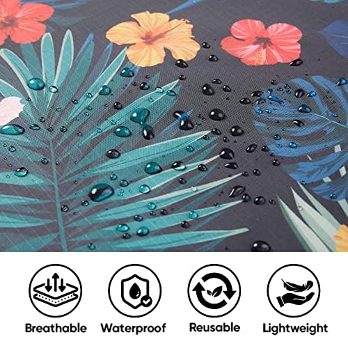 PTEROMY Hooded Rain Poncho for Adults, Reusable Waterproof Raincoat - Image 5