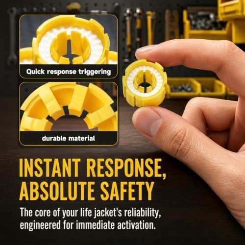 Milisten 6Pcs Inflatable Life Jacket Bobbin Replacement Kit - Image 3