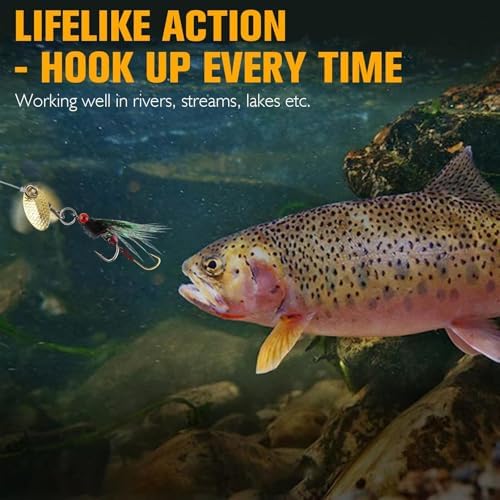 Dovesun Fly Fishing Trout Lures with Fishing Spinner 5PCS/10PCS - Image 4