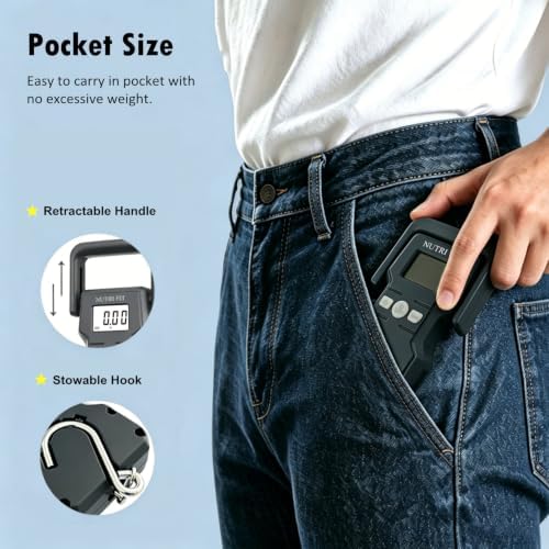 NUTRI FIT Luggage Weight Scale 110lb Hanging Luggage Scale for Suitcase - Image 5