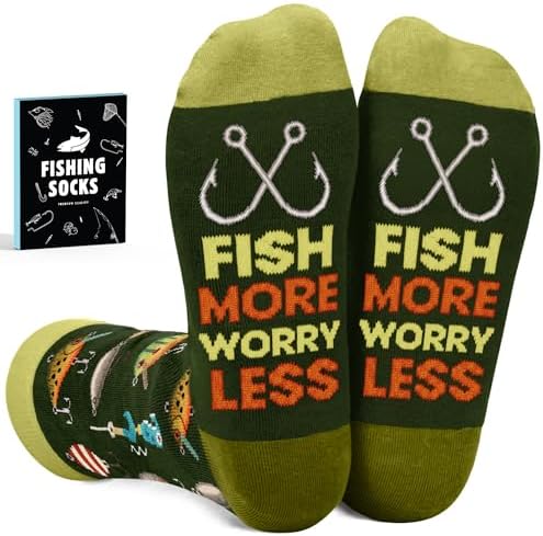 Fishing Gifts, Hunting Gifts for Men - Deer & Duck Hunting Accessories, Fly Fishing Accessories - Father Day Gift by SOCKJAR