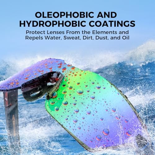 KastKing Tarkio Polarized Fishing Sunglasses, One Piece PC Lens Rimless - Image 4