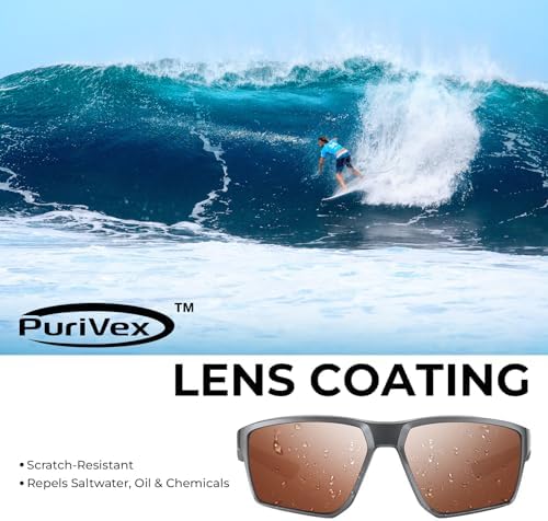 KastKing Osage Polarized Sport Sunglasses for Men and Women, Wrap Design - Image 3