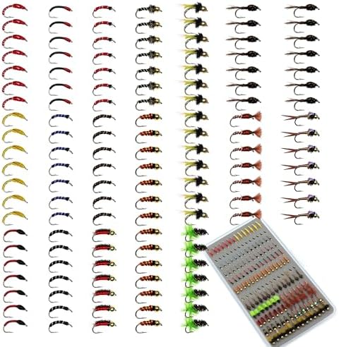 Fly Fishing Flies Assortment, 147pcs/133pcs/126pcs Fly Fishing Lures, Dry/Wet/Nymph/Streamer Flies, Trout/Panfish/Bass Fishing - Image 2