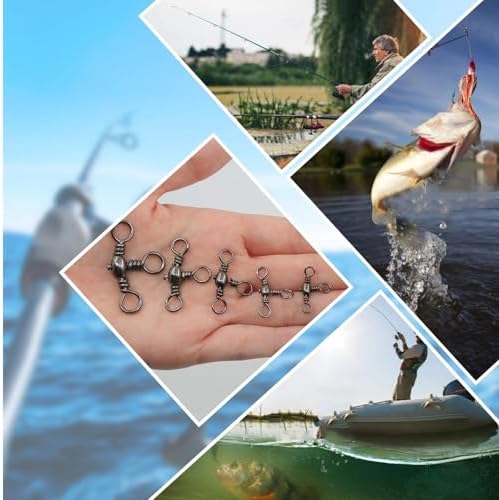 Natufish 3 Way Swivels 25/50Pcs T-Turn Connector for Saltwater - Image 6