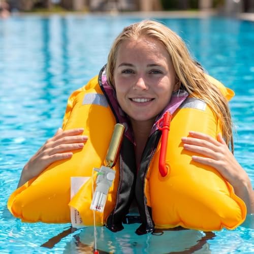 Automatic Inflatable Life Jacket,Preserver PFD for Adults,Life Vest for Adult,Supports Weight up to 330 pounds - Image 6