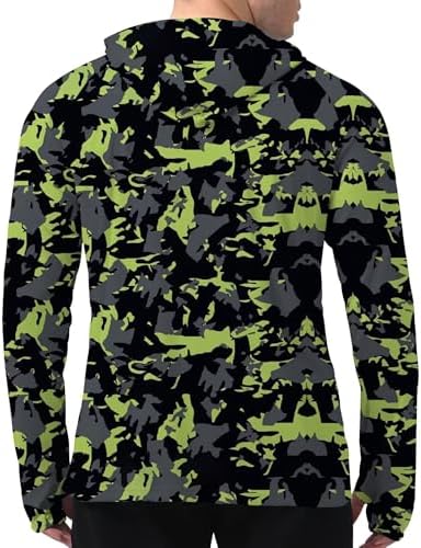 Men's UPF 50+ Sun Protection Hoodie, Long Sleeve Fishing Shirt - Image 2