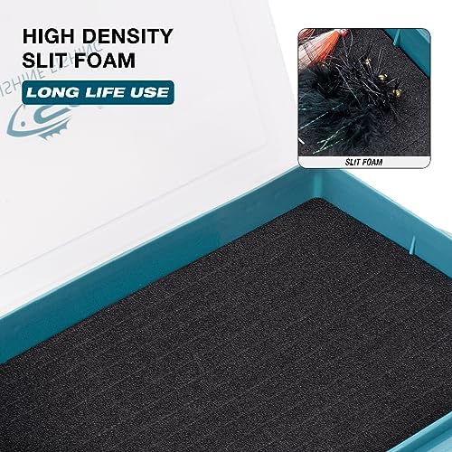 SF 2Packs Fishing Tackle Box Tray 3600 Slit Foam Case Double Buckle Open Plastic Jig Box Heads Hooks Spinners Spoons Storage Tackle Tray - Image 3