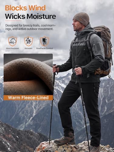 FREE SOLDIER Men's Hooded Waterproof Softshell Jacket - Image 4