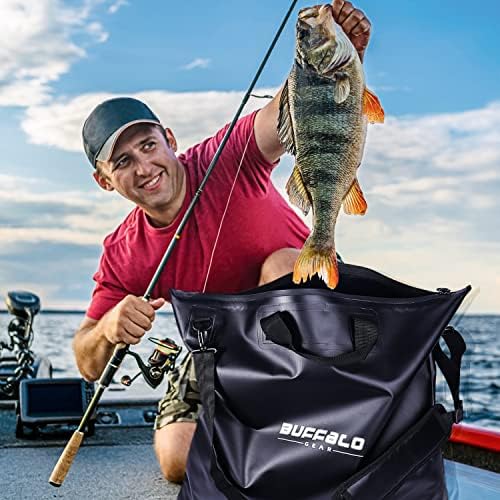 Buffalo Gear Fish Tournament Weigh in Bag for Bass Fishing, Heavy Duty Fish Bag for Caught Fish Waterproof,Leakproof,Puncture Resistant - Image 2