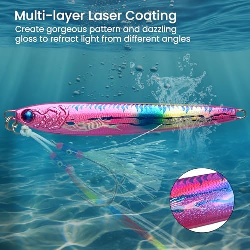 Pristis Angel Wings Vertical Jig, Saltwater Fishing Lure with Sharp Hook - Image 5