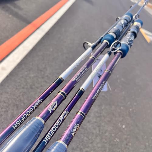 GOOFISH® Monster DEEP-7ft(213cm) Length PE4-7 Jig 200-700g Japan Fuji Solid Nano Slow Pitch Jigging Rod by GOOFISH%C2%AEROD