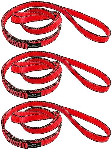 18MM Nylon Climbing Slings Runners 23 kN Strong Webbing Straps for Rock Climbing, Rappelling, Swing, Yoga Hammock etc by CAPARK