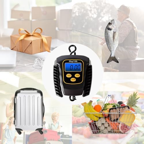 Fish Scale 110lbs/50kg Waterproof Hanging Fishing Portable Weight Scale - Image 6
