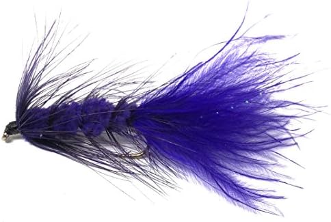 Feeder Creek Fly Fishing Flies | Woolly Bugger 12pc Flies for Fly Fishing | Streamers for Trout and Bass | 4 Size Lure Assortment | Sizes 6,8,10,12 by FeederCreek
