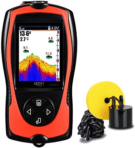 LUCKY Portable Fish Finder Handheld Kayak Fish Finders Wired Fish Depth Finder Sonar Sensor Transducer for Boat Fishing Sea Fishing by LUCKY