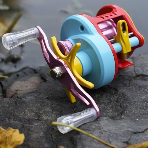 Colorful Baitcasting Fishing Reel Portable Rotates with Electronic Charging for Smooth Casting Colorful Baitcasting - Image 3