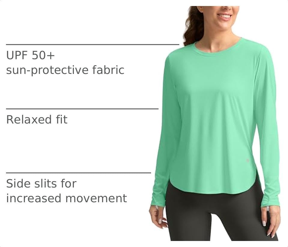 G Gradual Women's Sun Shirts UPF 50+ Long Sleeve Workout Hiking Tops - Image 4