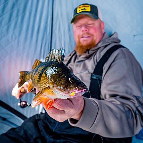 Northland Fishing Tackle Impulse Rigged Tungsten Bloodworm Jig for Ice Fishing Panfish, Assorted Sizes and Colors - Image 2