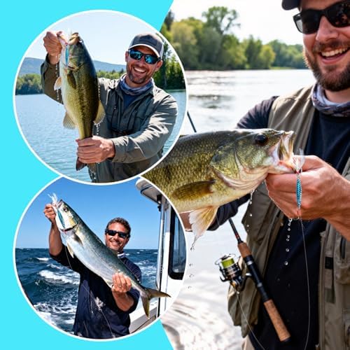 Jigs Fishing Lures Lead Spoons: Saltwater Fishing Micro Jigging Bait with Ultra-Sharp Hooks for Bass Tuna Salmon Grouper - Image 4