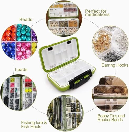 Fishing Lure Boxes, Waterproof Portable Tackle Box Organizer With Storing Tackle Set Plastic Storage - Mini Utility Lures Fishing Box, Small Organizer Box - Image 3